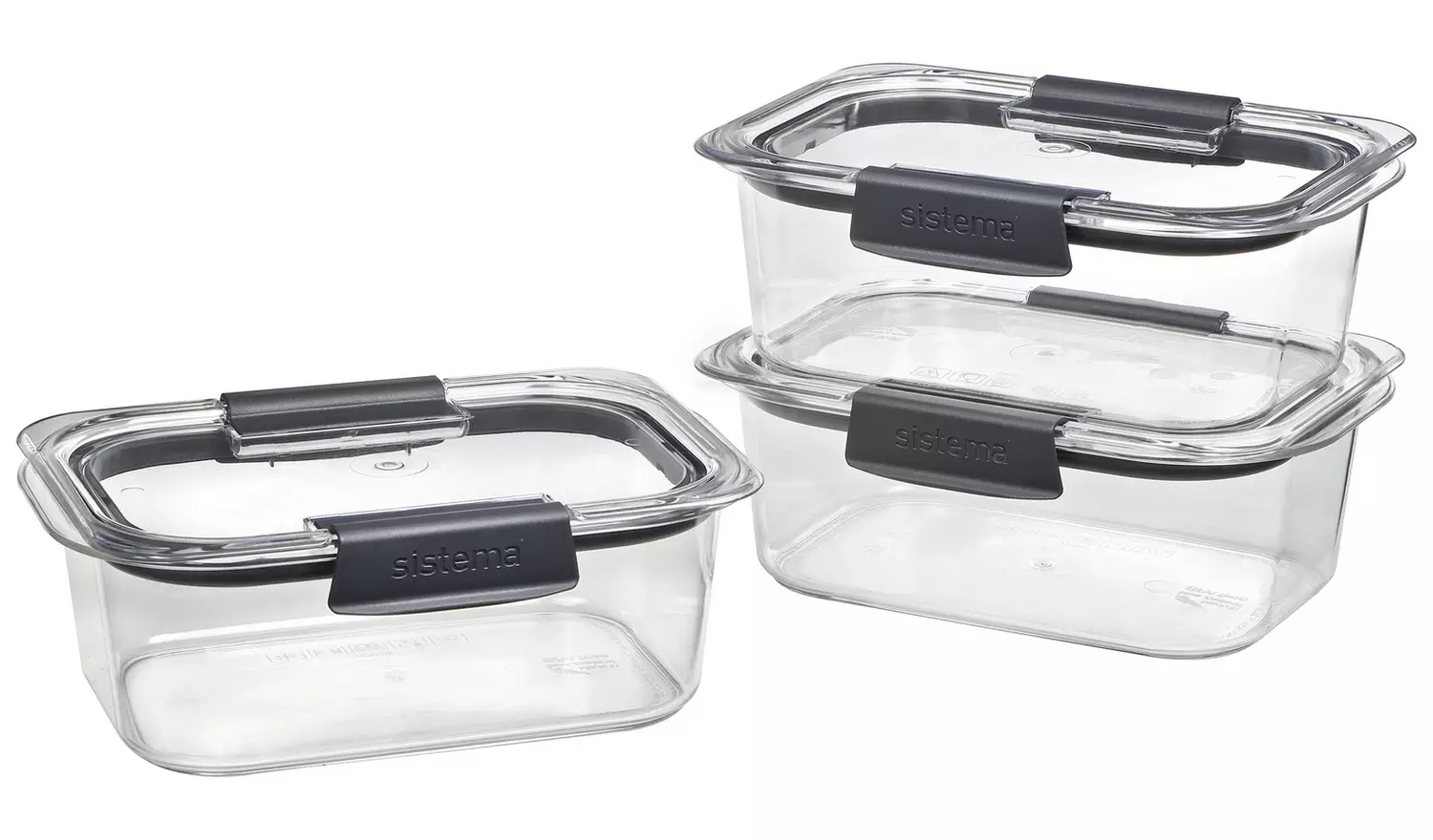 Sistema Brilliance Food Storage Set - 3 Pack