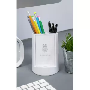 Home Office Storage Phone Holder Pen Pot Desk Tidy