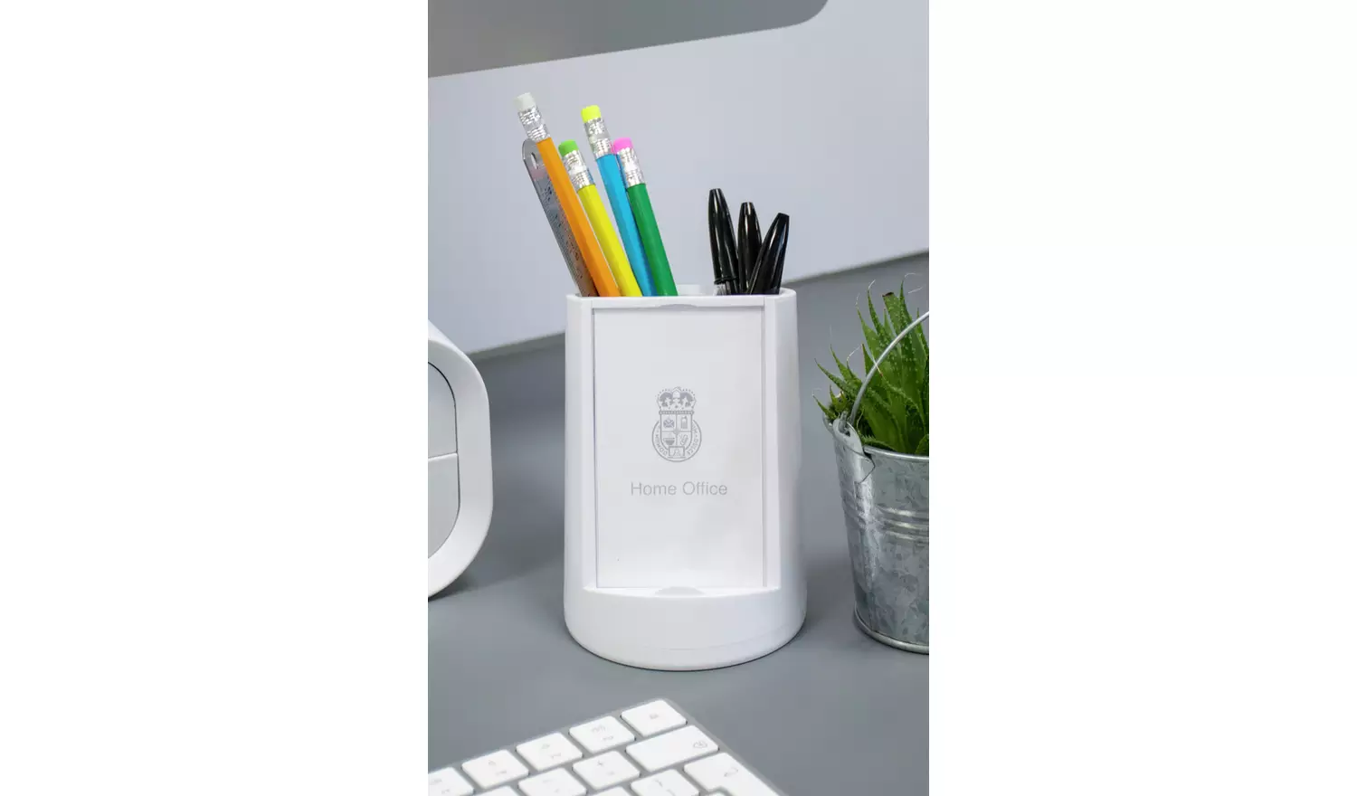 Home Office Storage Phone Holder Pen Pot Desk Tidy