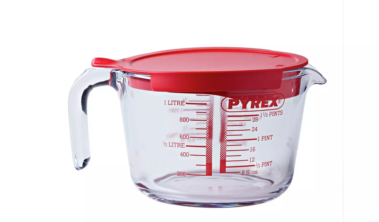 Pyrex 1L Measuring Jug with Lid