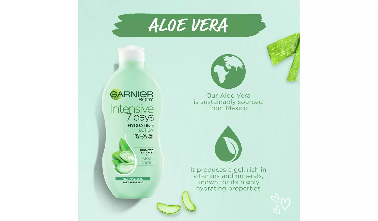 Garnier Body Intensive 7 Days Aloe Lotion - 400ml