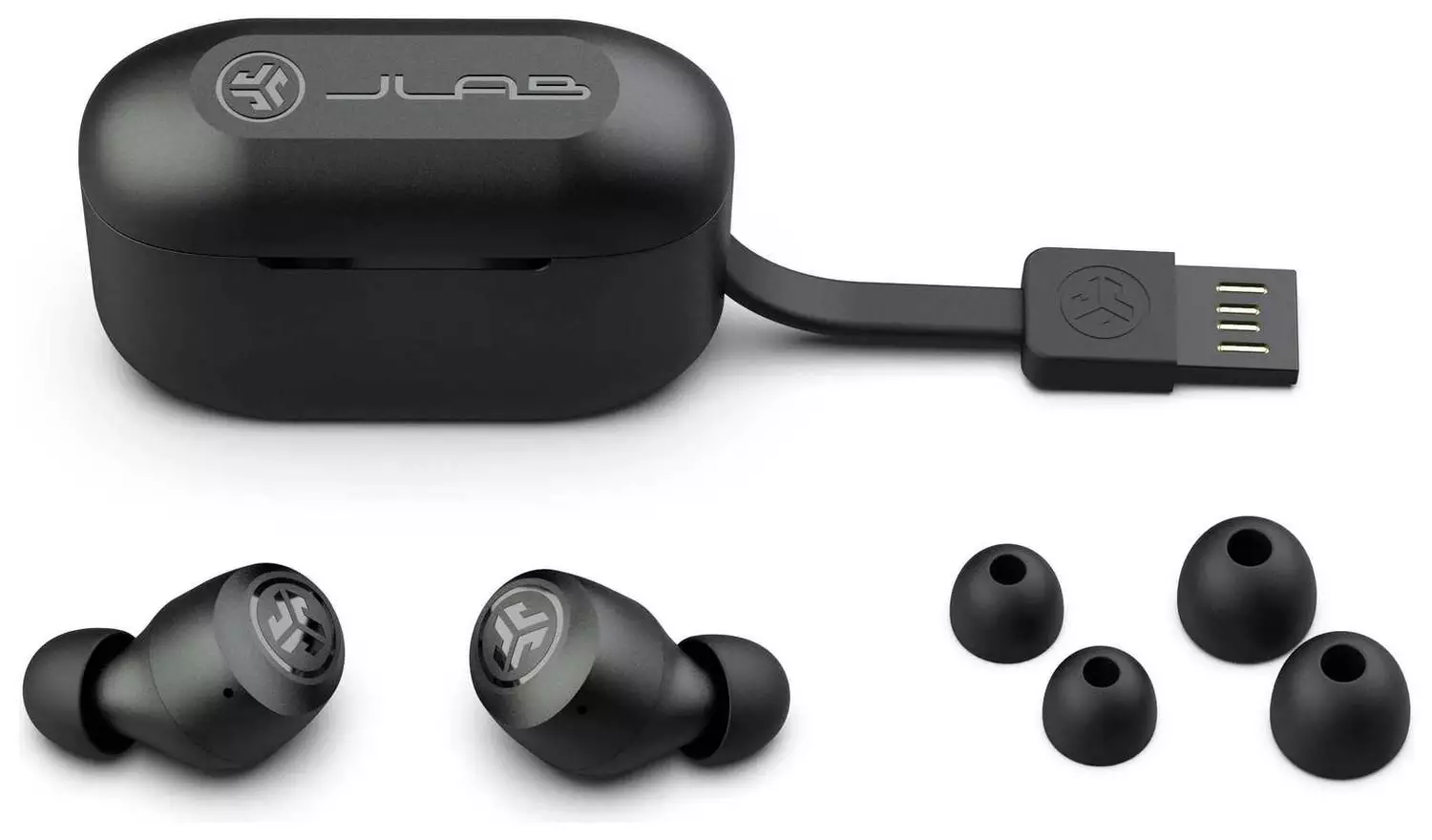 JLab GO Air Pop In-Ear True Wireless Earbuds - Black