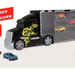 Chad Valley Transporter with 6 Cars